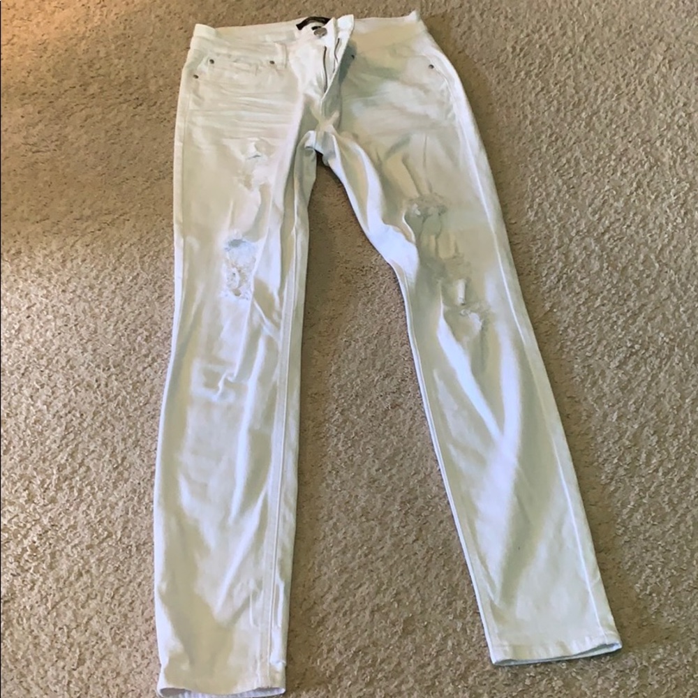 White Ripped Jeans